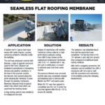 Seamless Flat Roofing Membrane